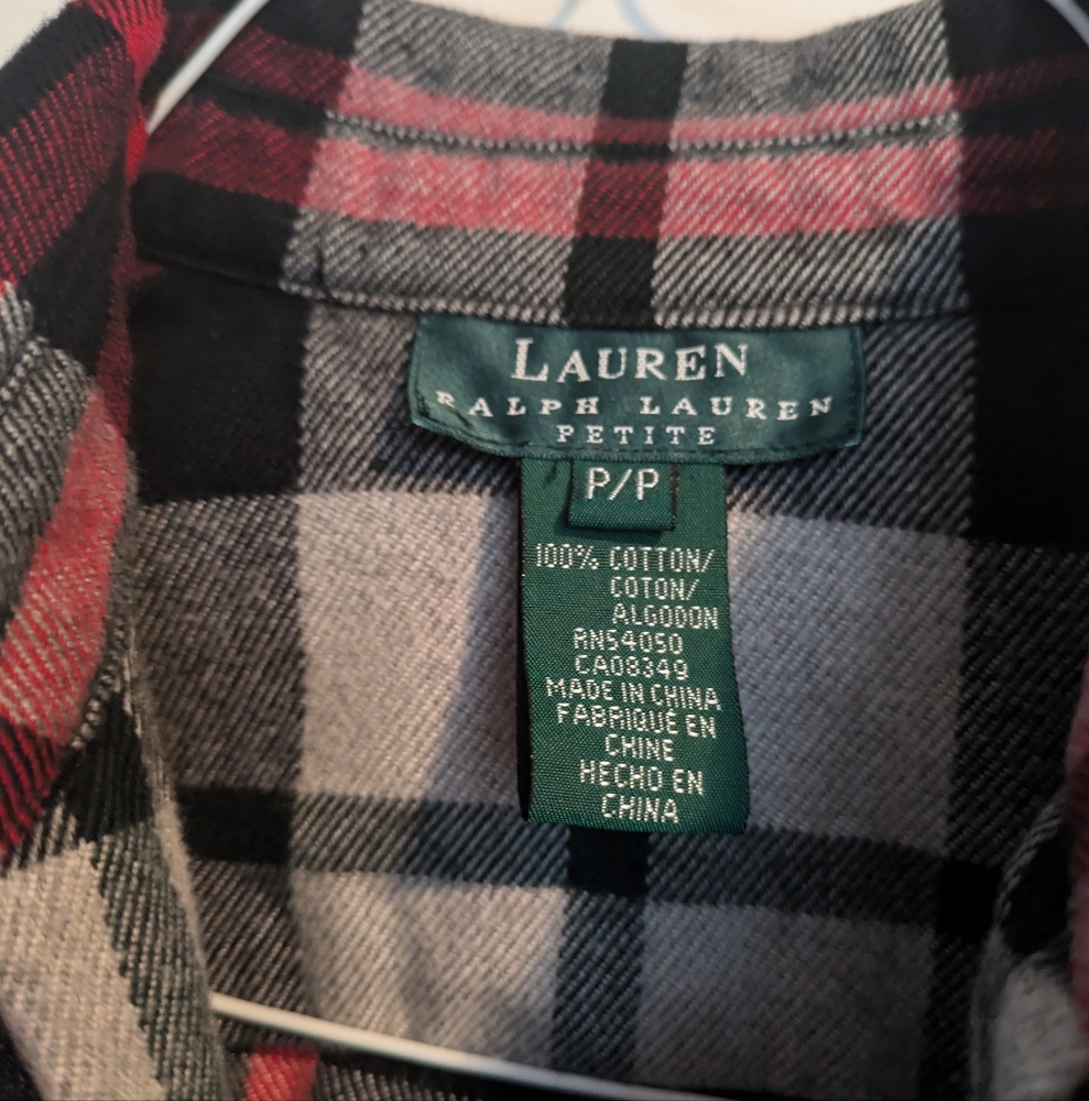 LRL Plaid Flannel Jacket SP - Picture 3 of 12